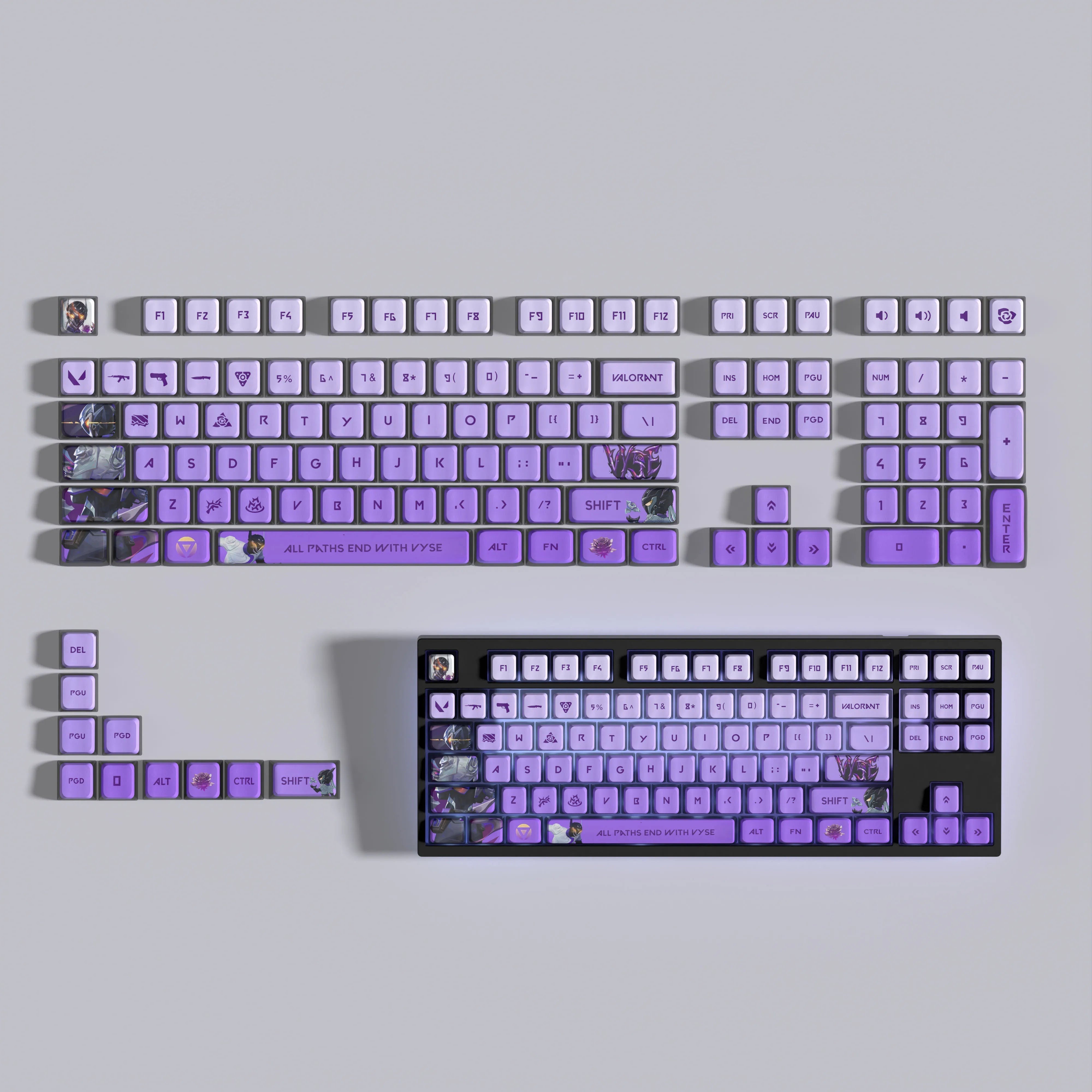 VALORANT VYSE keycaps full set 119 keys ASA Profile