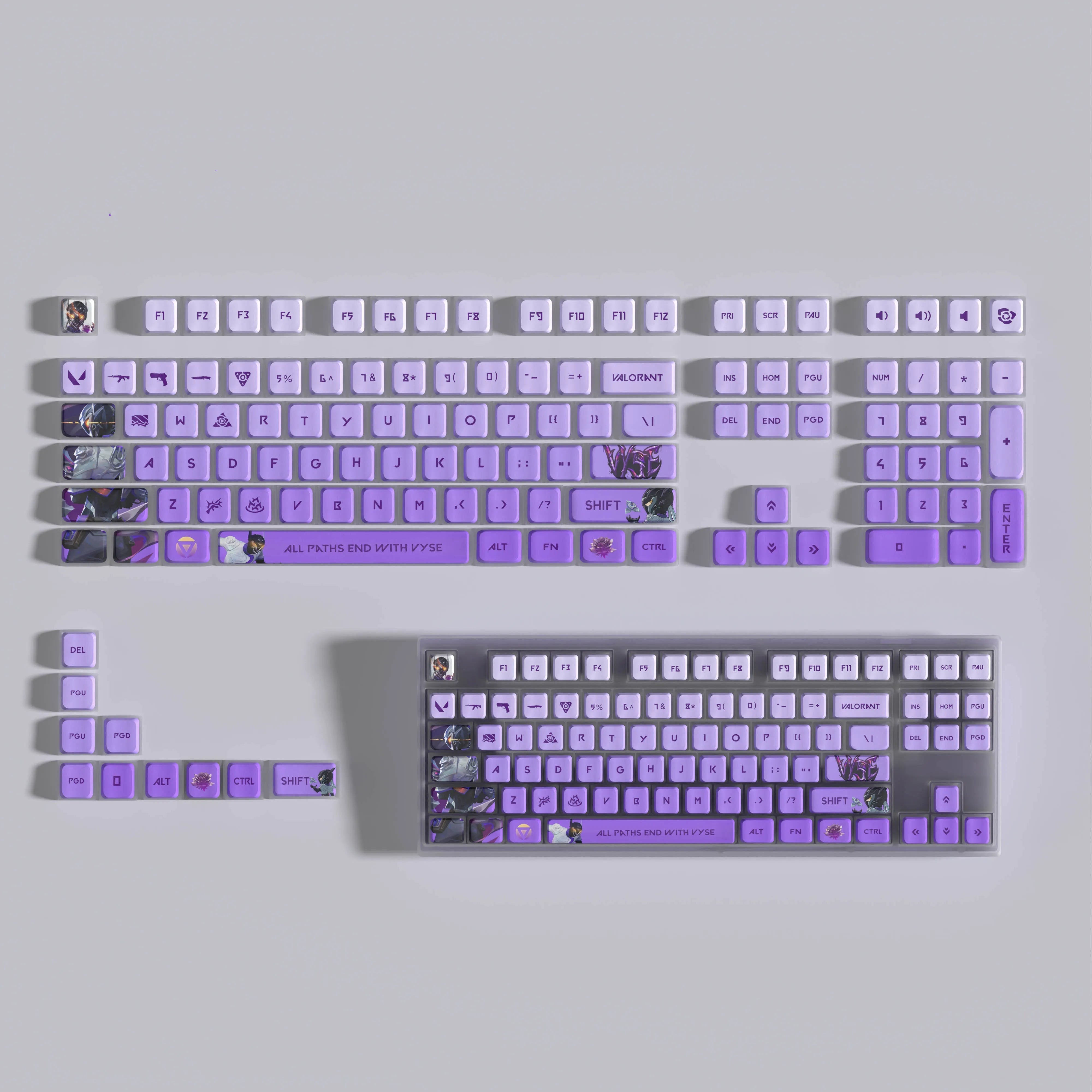 VALORANT VYSE keycaps full set 119 keys ASA Profile