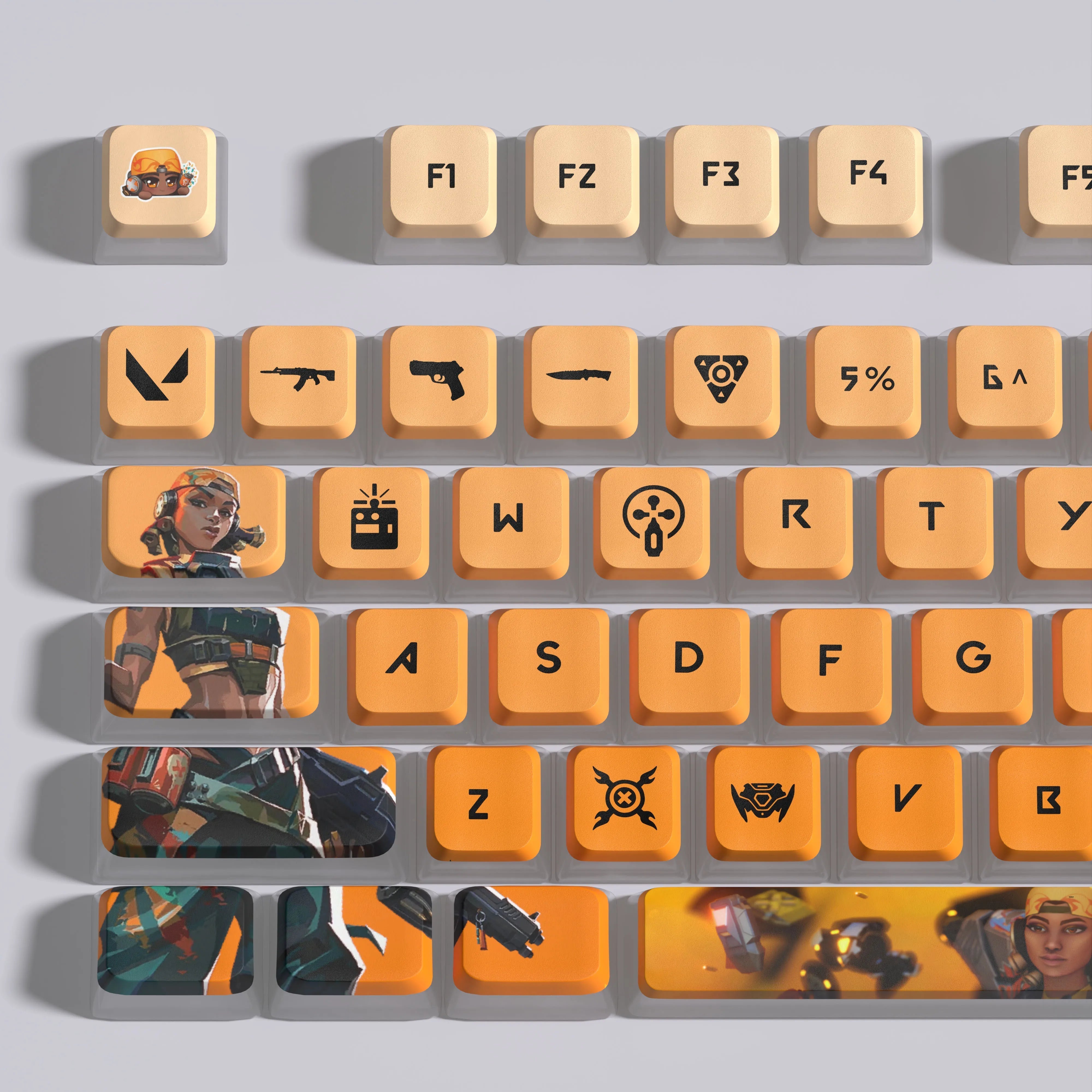 VALORANT Raze keycaps full set 119 keys ASA Profile