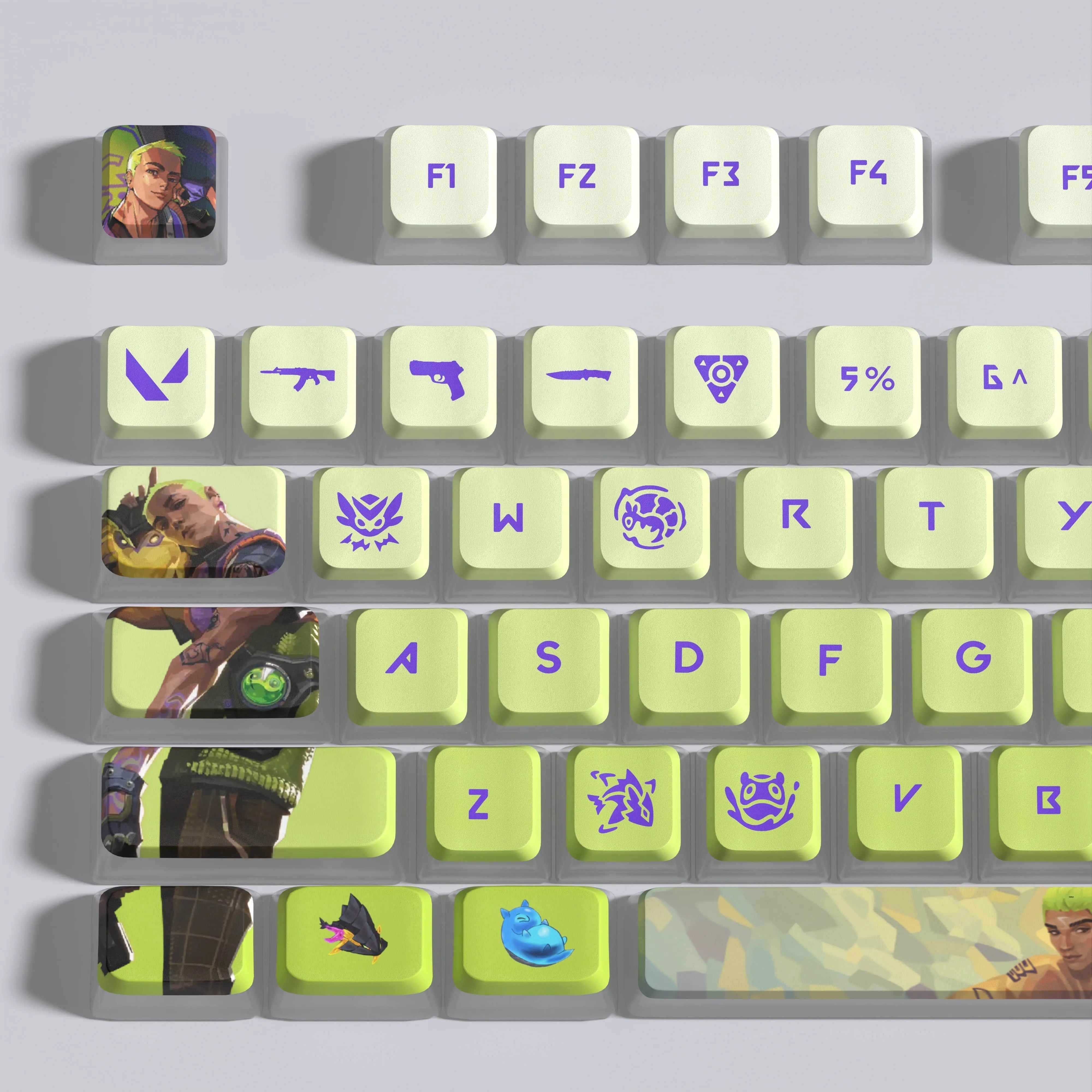 VALORANT Gekko keycaps full set 119 keys ASA Profile