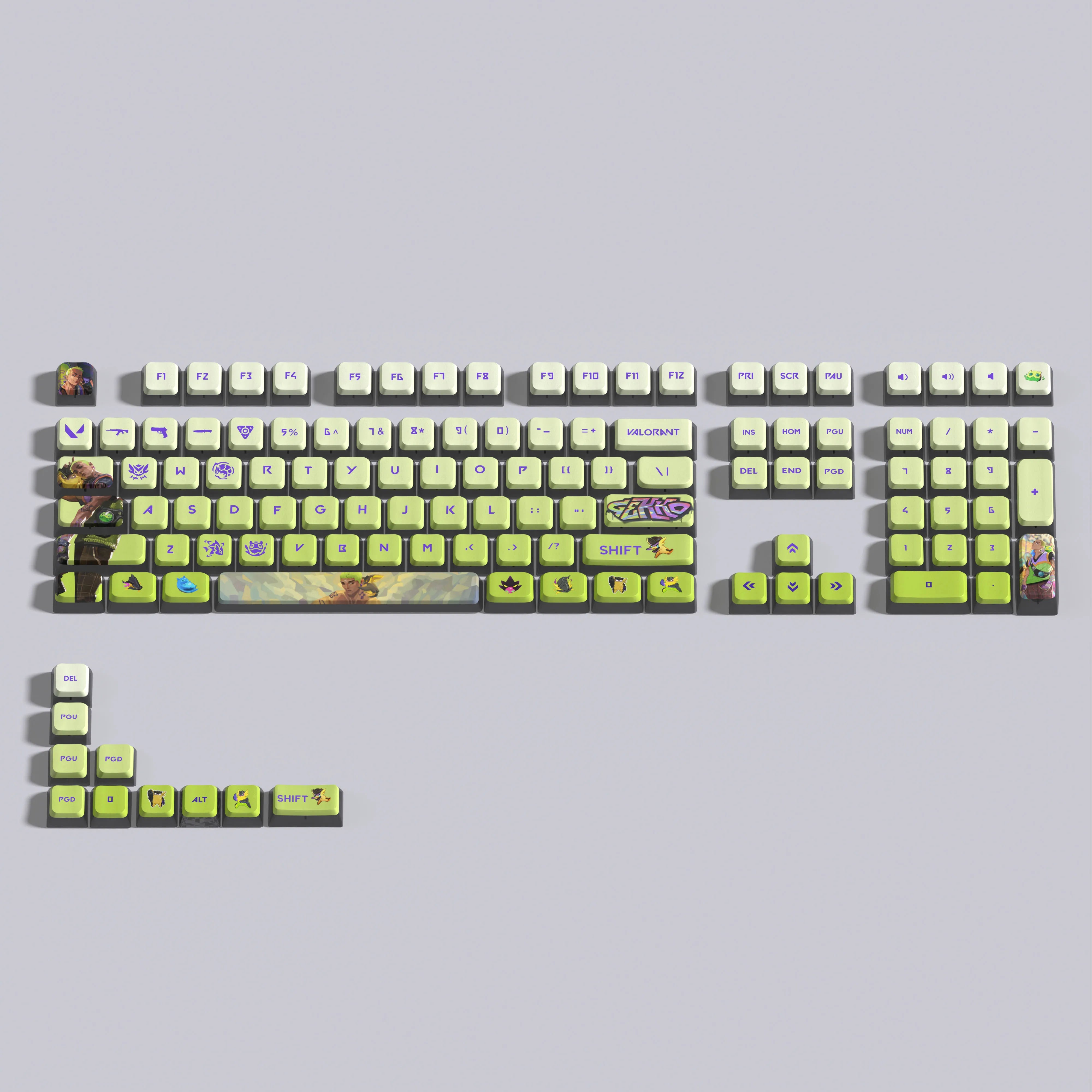 VALORANT Gekko keycaps full set 119 keys ASA Profile