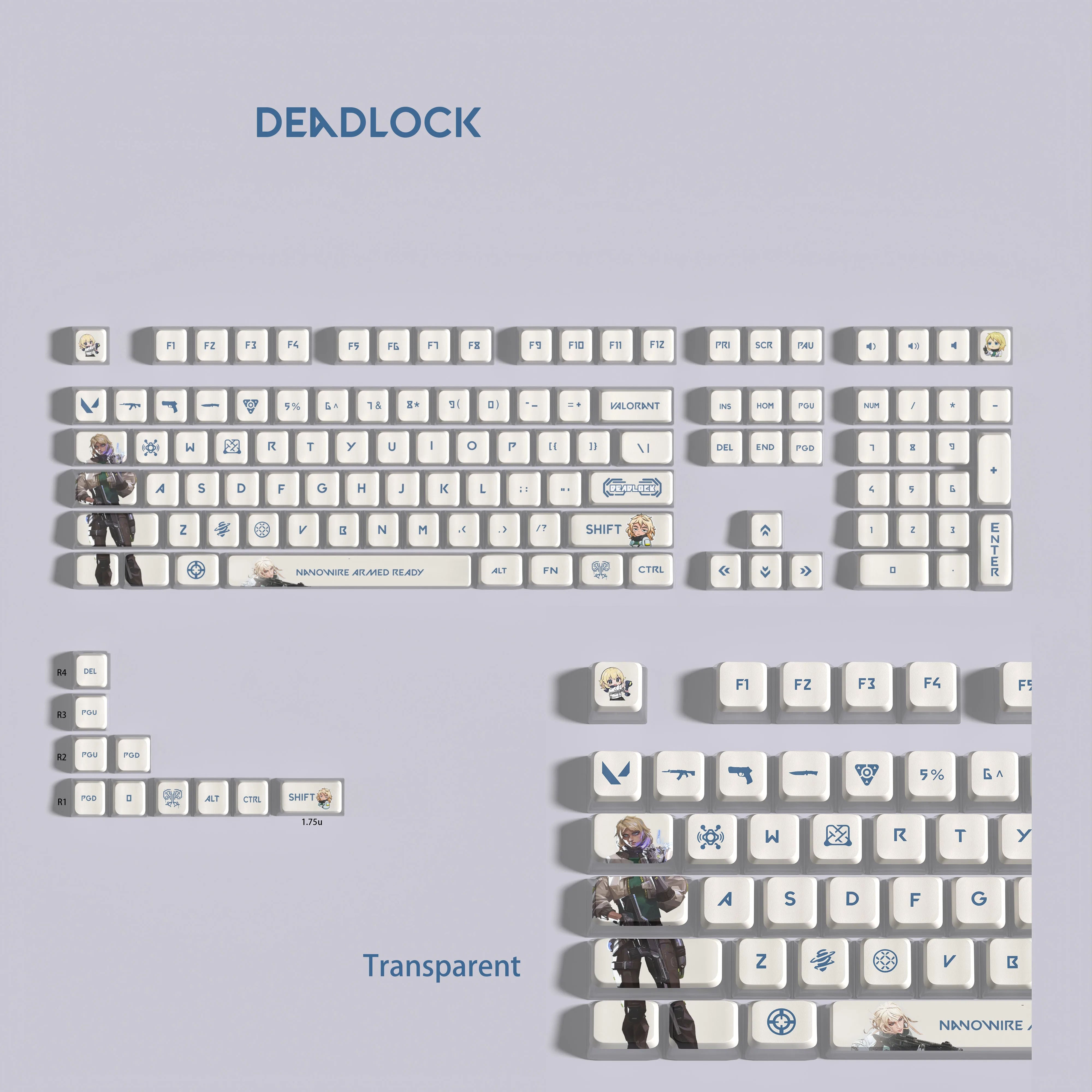 VALORANT Deadlock keycaps full set 119 keys ASA Profile