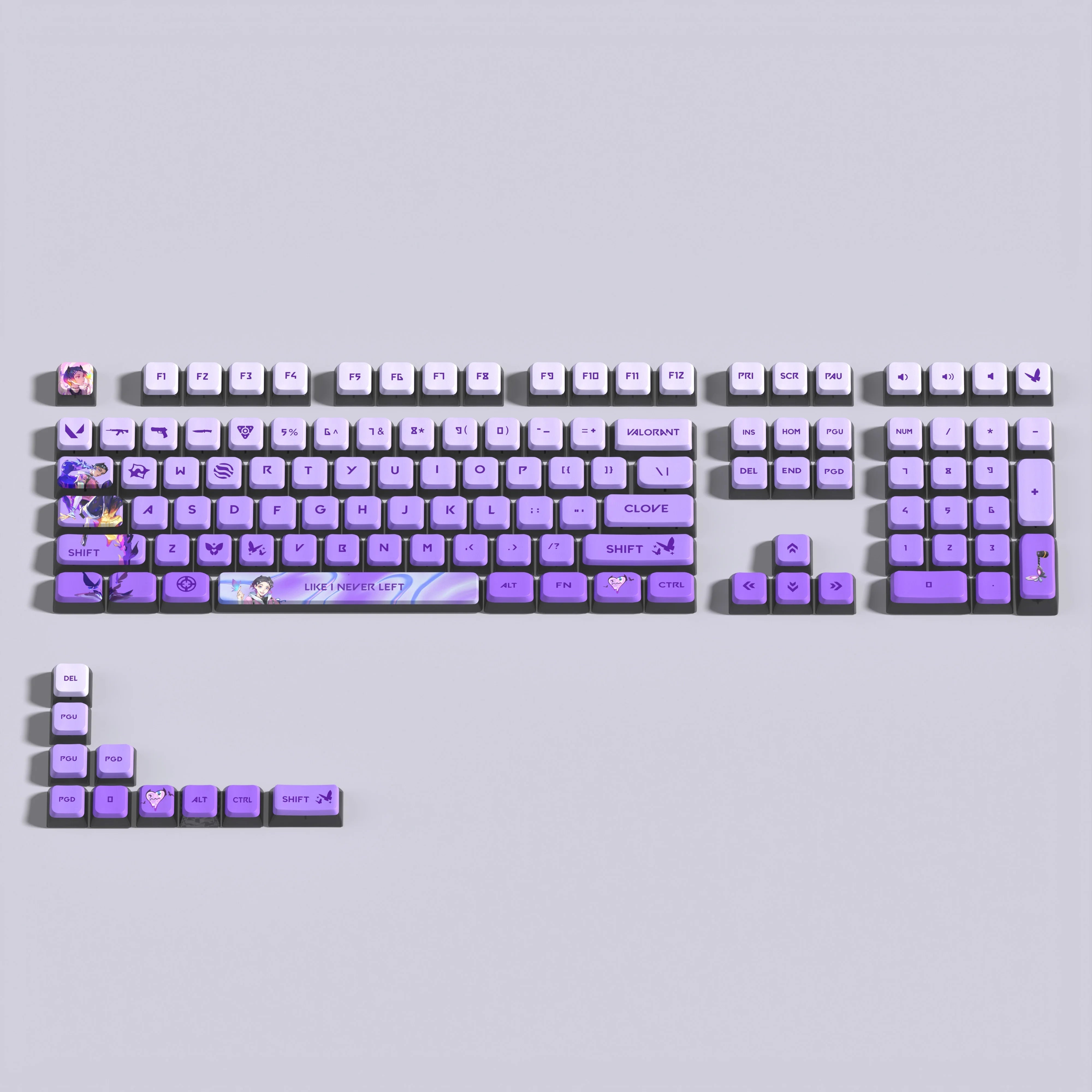 VALORANT clove KEYCAPS 119 KEYS FULL SET ASA PROFILE