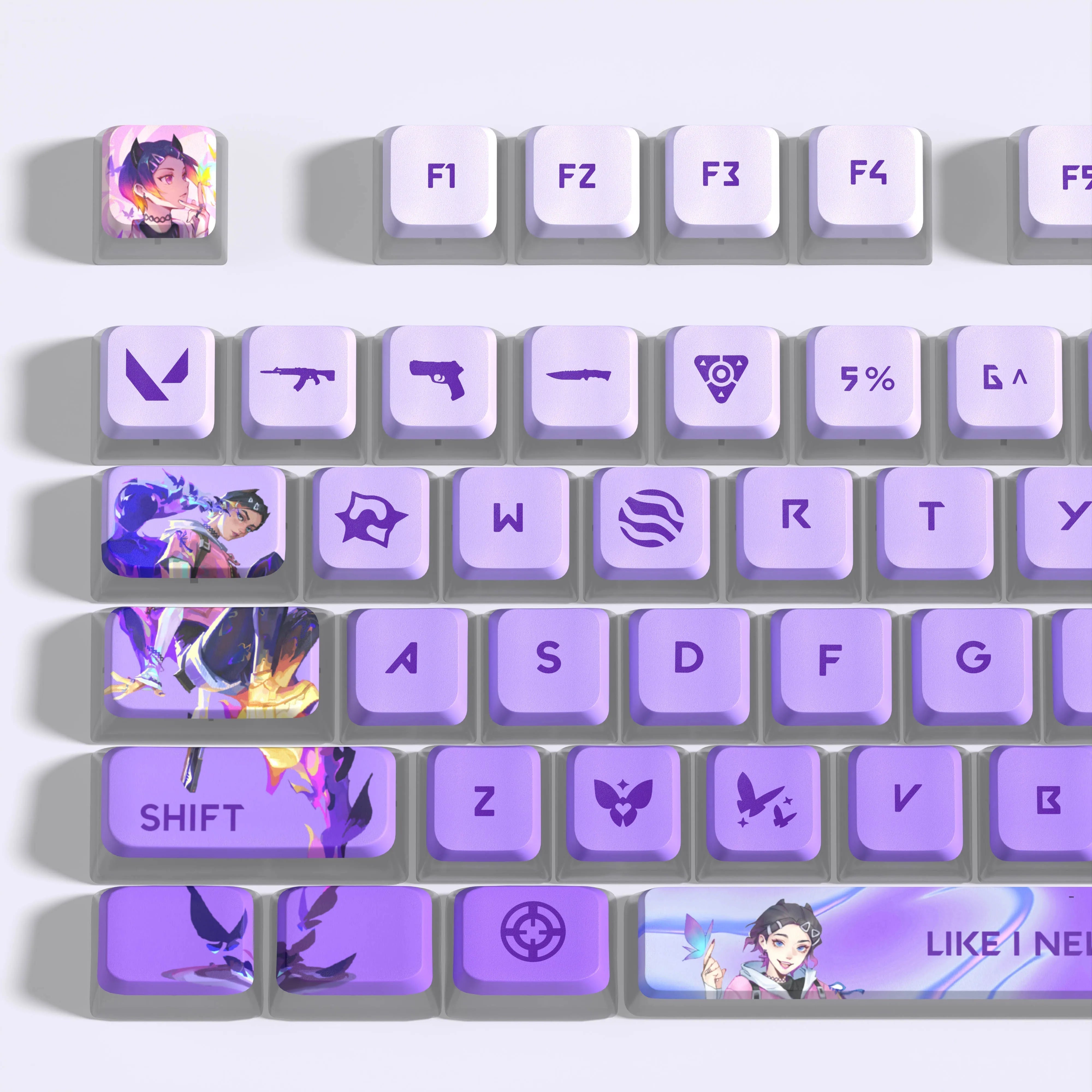 VALORANT clove KEYCAPS 119 KEYS FULL SET ASA PROFILE