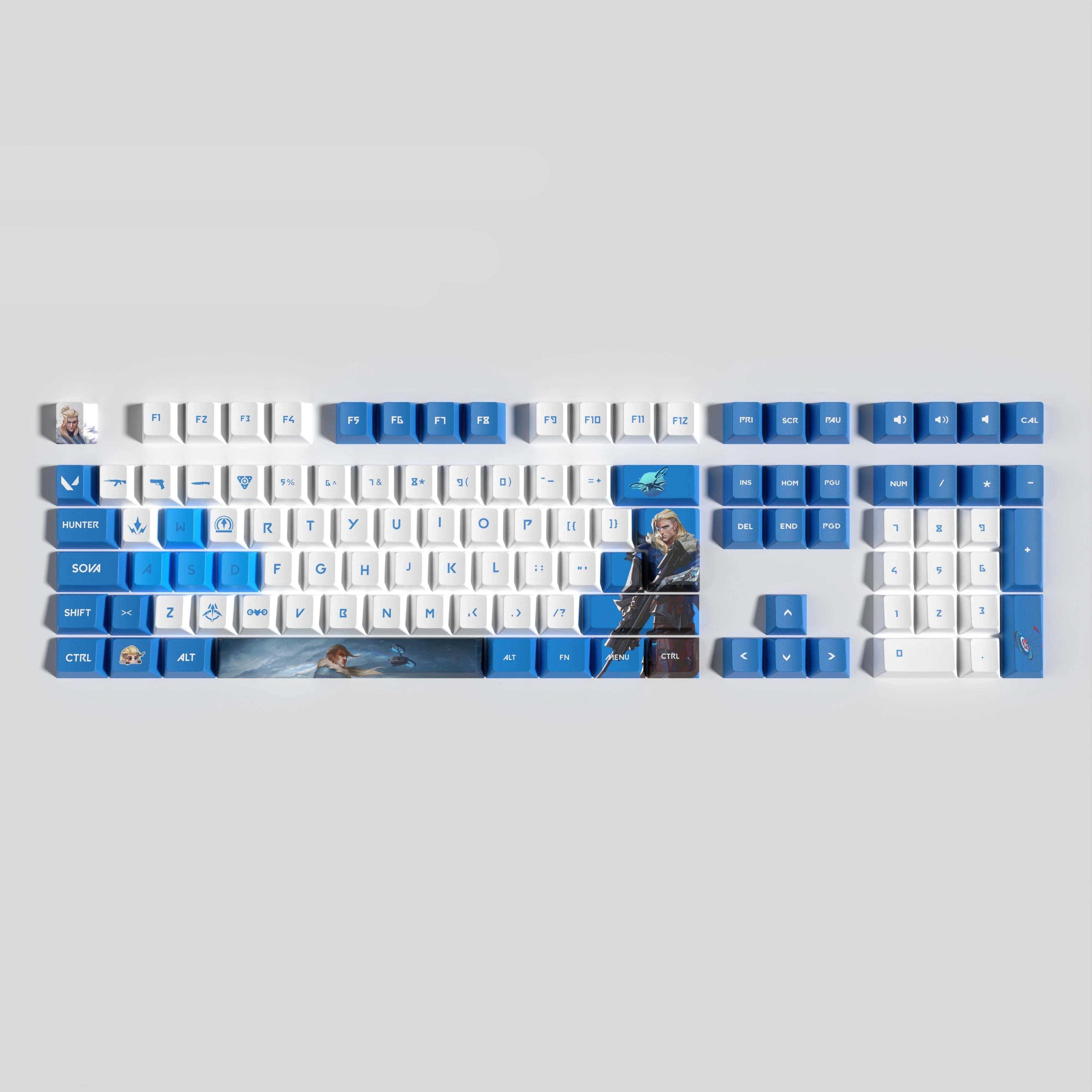 VALORANT Sova KEYCAPS FULL SET TRANSPARENT