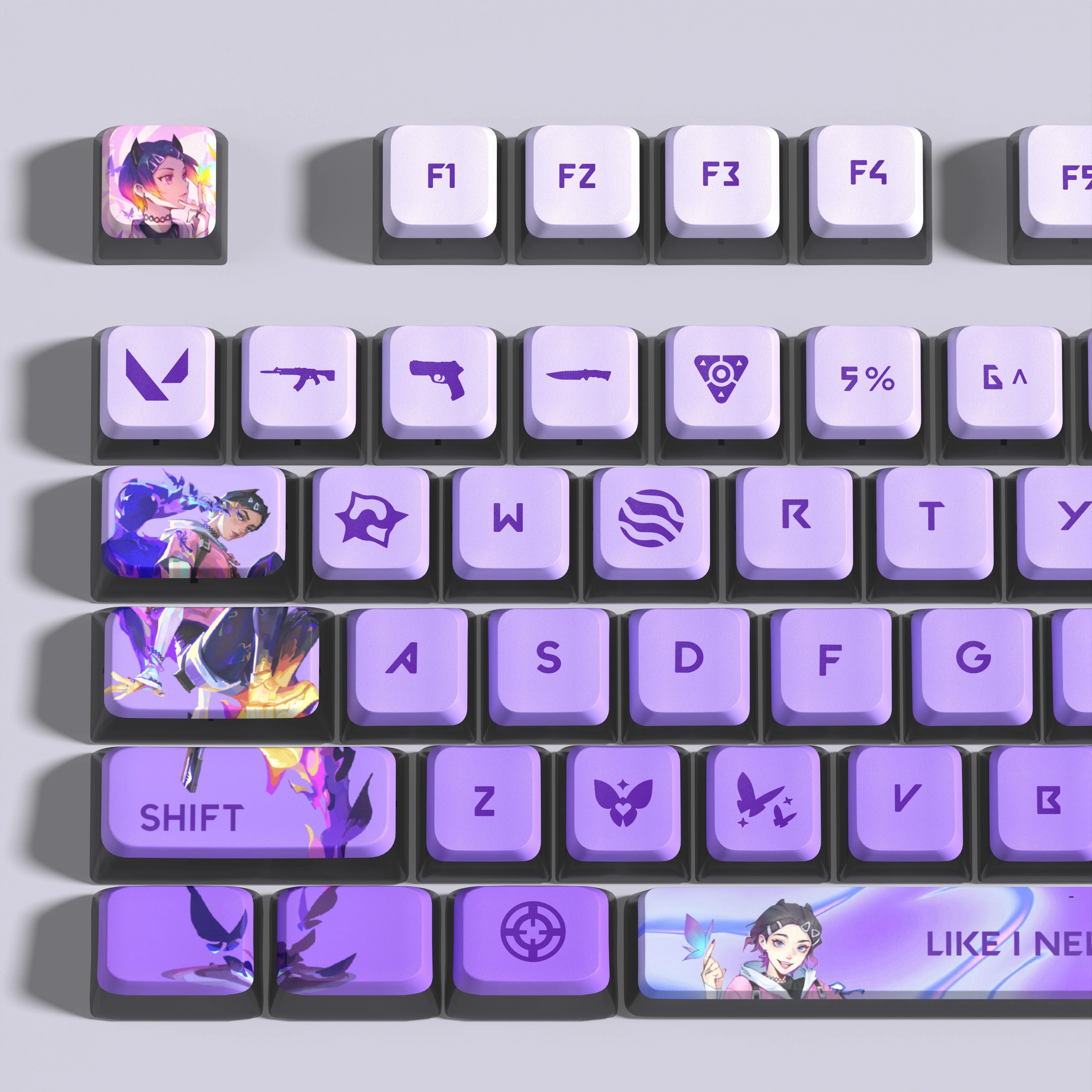 VALORANT clove KEYCAPS 119 KEYS FULL SET ASA PROFILE