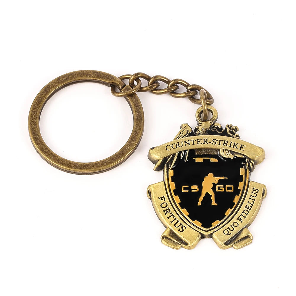 Counter Strike Metal Pendant Keychain